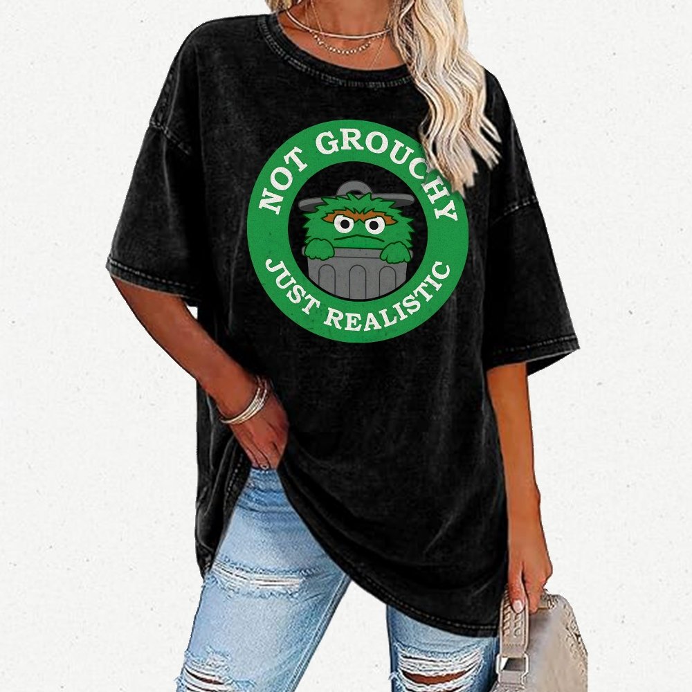 I'm Not Grouchy Vintage Distressed T-shirt