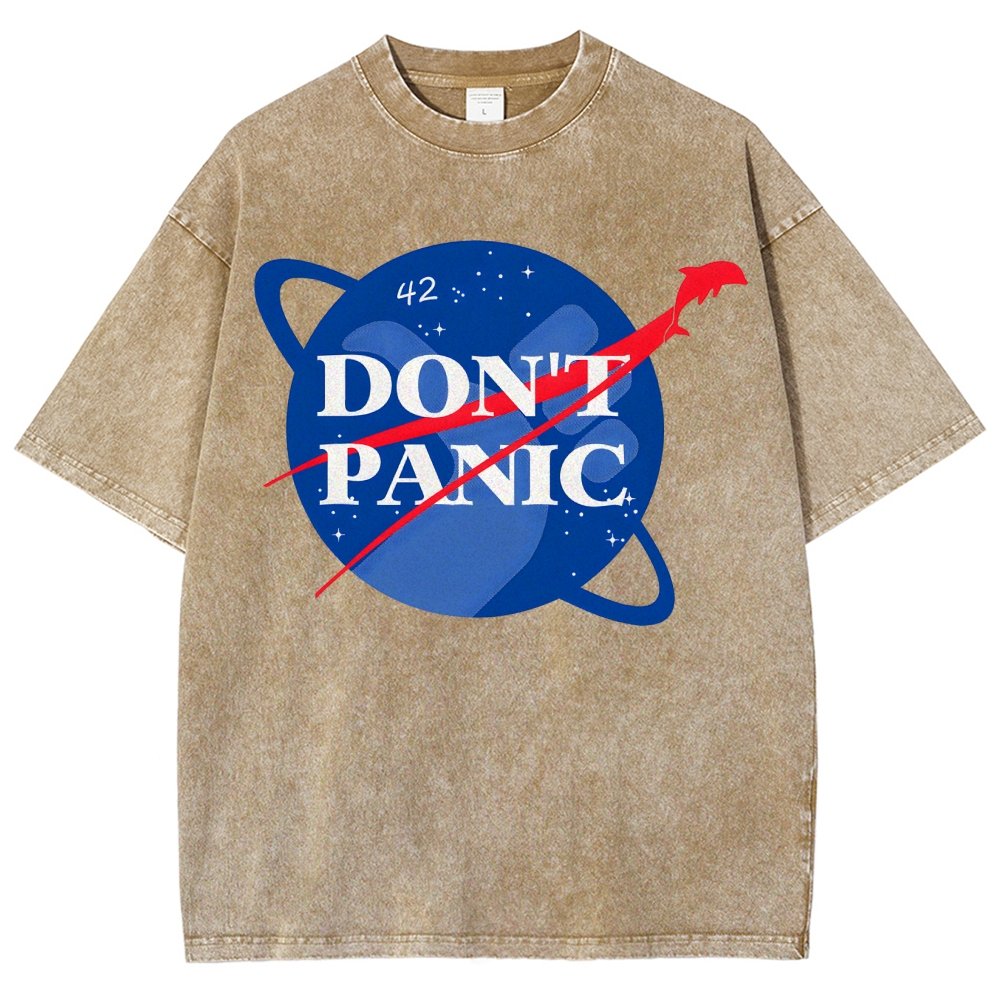Don't Panic Vintage Distressed T-shirt