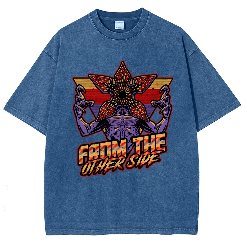 Dimensional Monster Vaporwave Vintage Distressed T-shirt