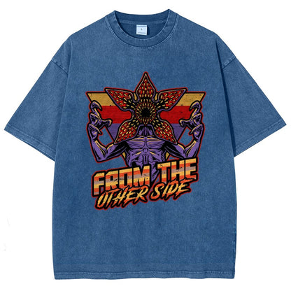 Dimensional Monster Vaporwave Vintage Distressed T-shirt