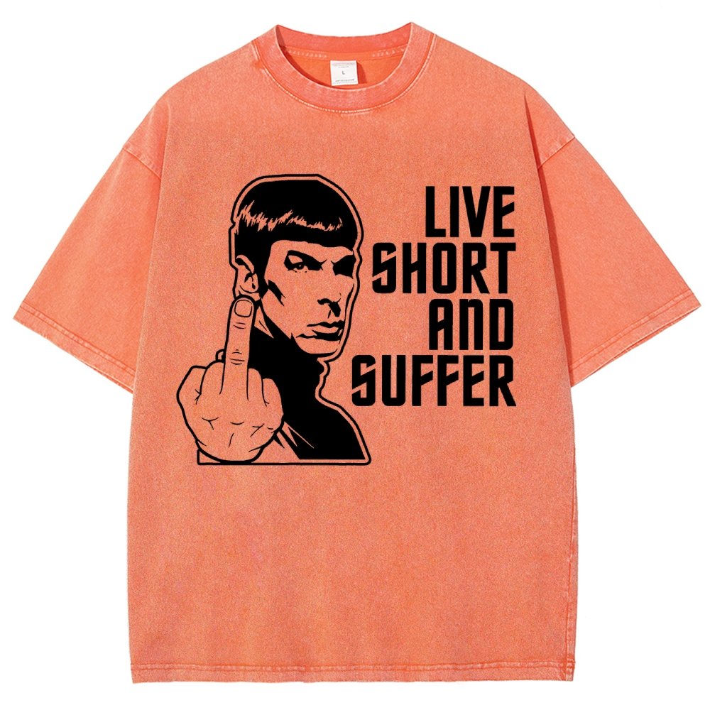 Live Short and Suffer Vintage Distressed T-shirt
