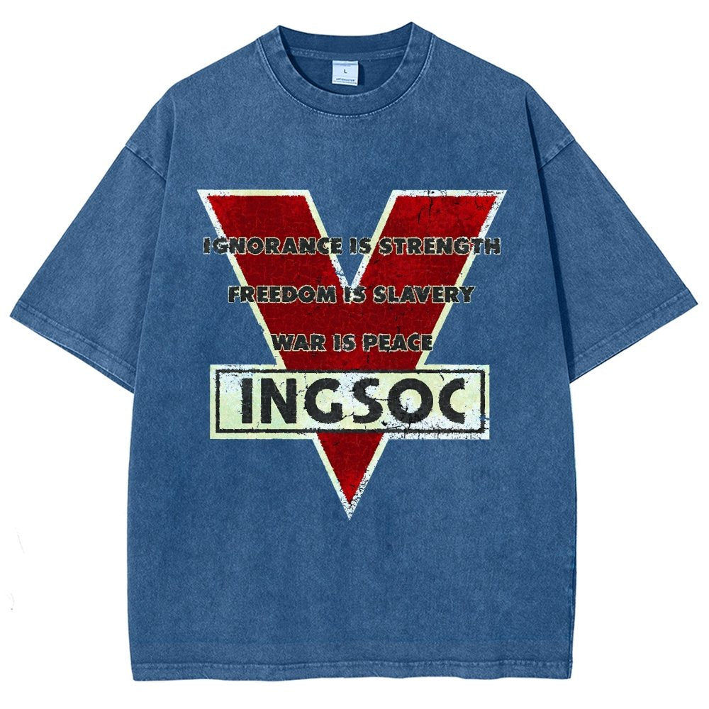 Ignorance Is Strength Tri Blend Vintage Distressed T-shirt