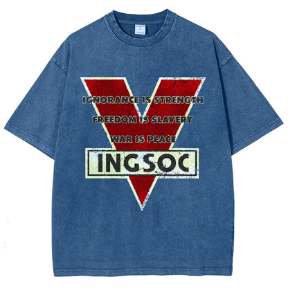 Ignorance Is Strength Tri Blend Vintage Distressed T-shirt