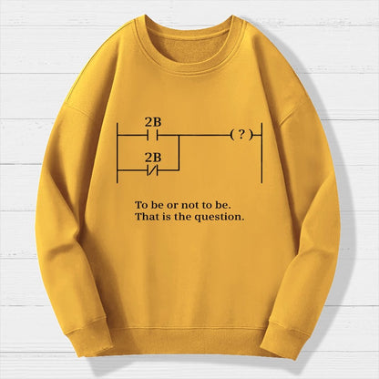 To Be Or Not To Be Geek Cotton Sweatshirt