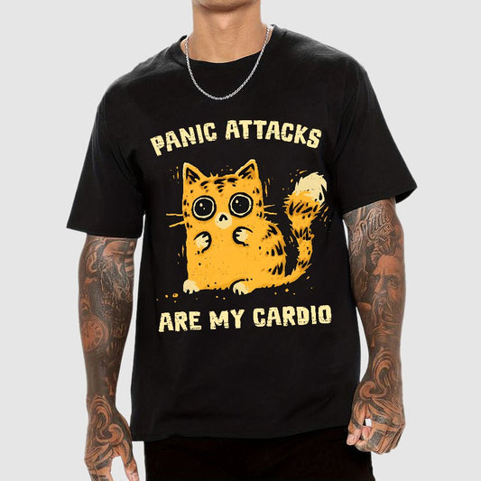 Panic Attacks Are My Cardio Geek T-Shirt