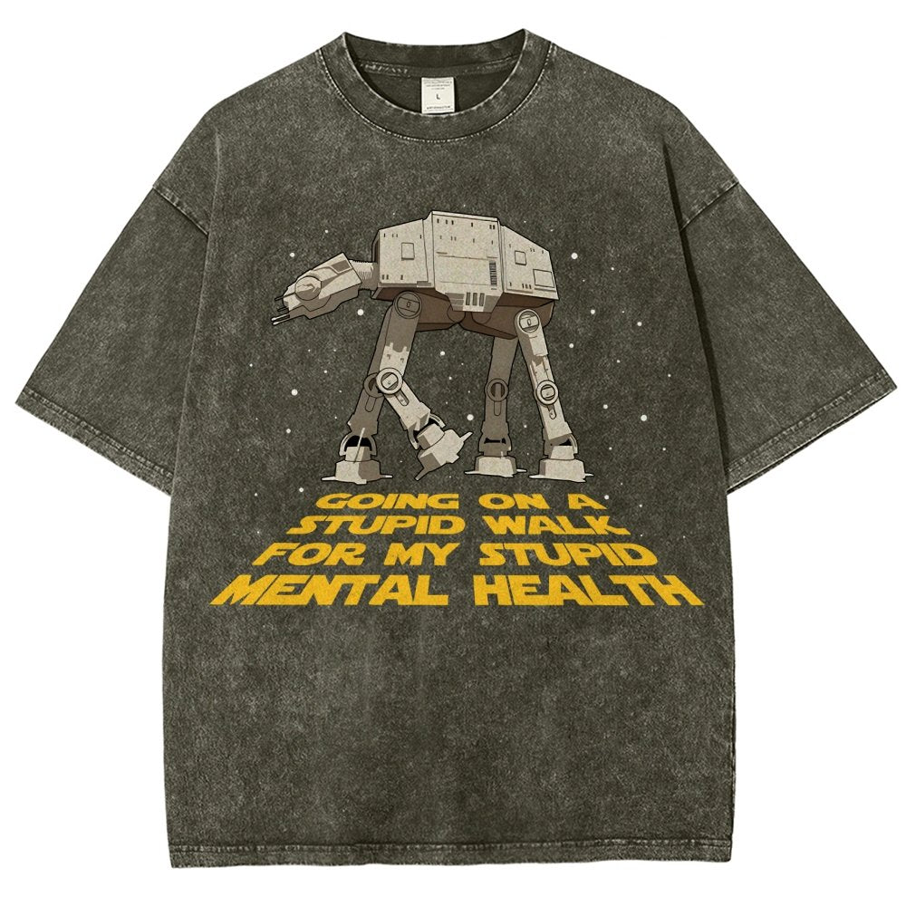 Galactic Wander Vintage Distressed T-shirt