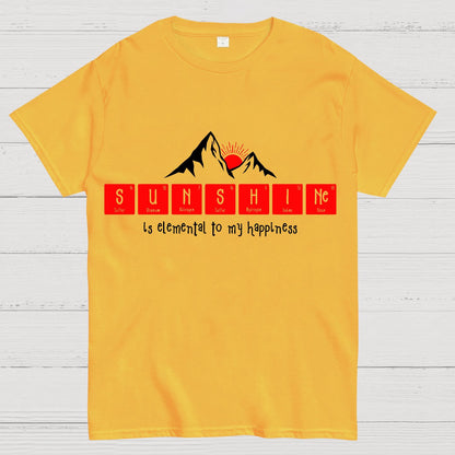 Sunshine Equals Happiness Geek T-Shirt