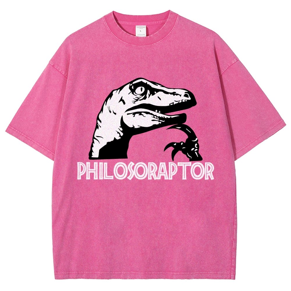 Philosoraptor Vintage Distressed T-shirt