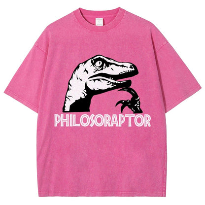 Philosoraptor Vintage Distressed T-shirt