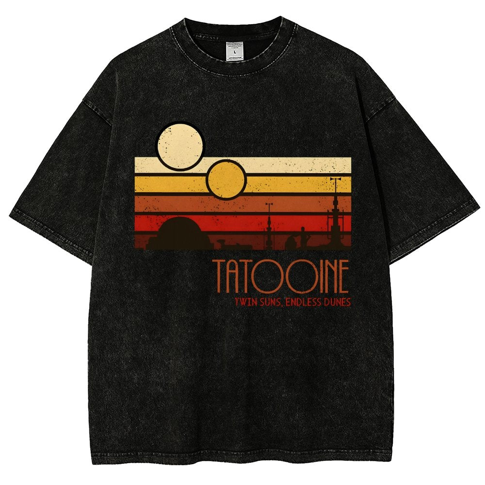 Dual Suns, Limitless Dunes Vintage Distressed T-shirt