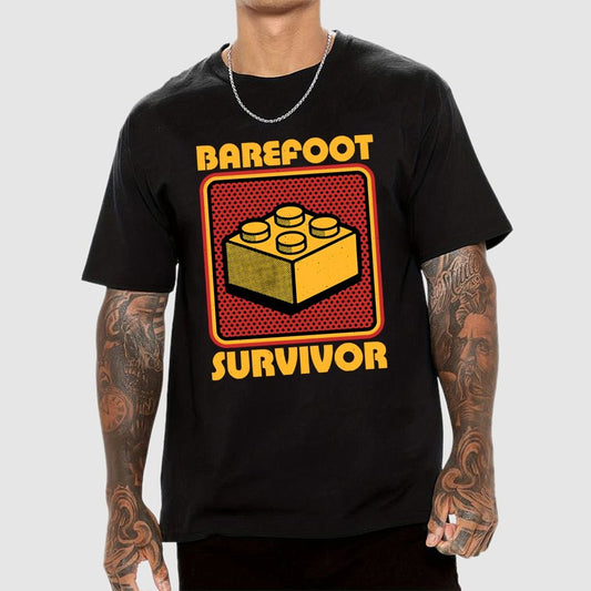 Foot Brick Survivor Geek T-Shirt