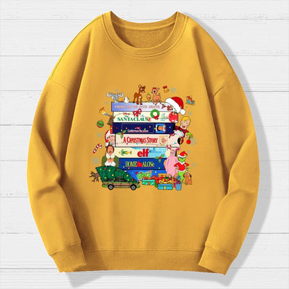 90s Style Christmas Geek Cotton Sweatshirt