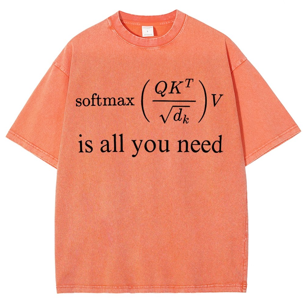 Attention is All You Need Vintage Distressed T-shirt