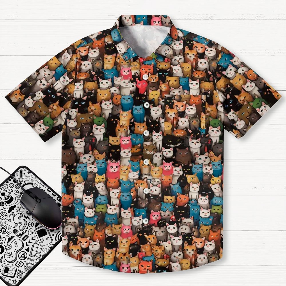 Cat Art Illustration Geeky Shirt