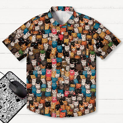 Cat Art Illustration Geeky Shirt