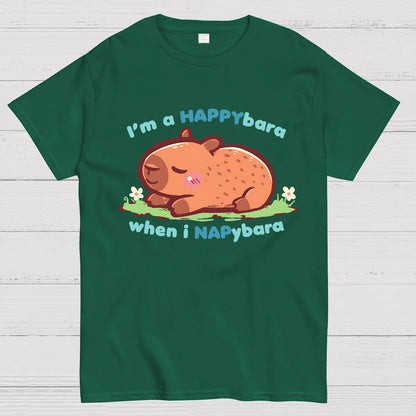 Happybara when I Napybara Geek T-Shirt