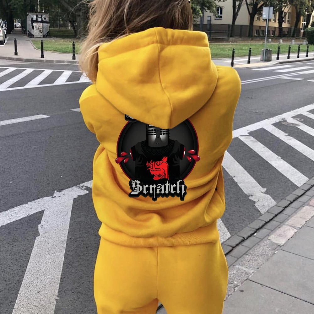 None Shall Pass - Tis But A Scratch Printed Back Unisex Cotton Hoodie