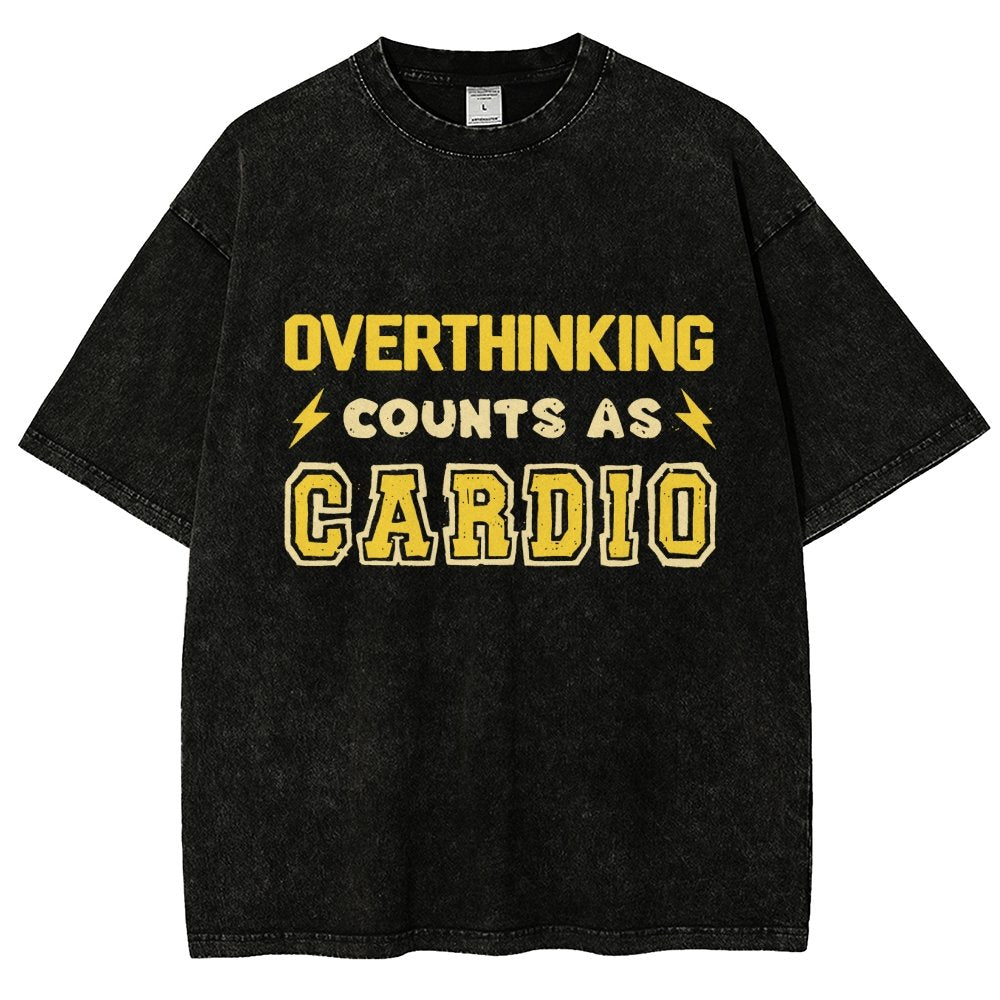 Overthinking Counts As Cardio Vintage Distressed T-shirt