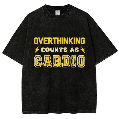 Overthinking Counts As Cardio Vintage Distressed T-shirt