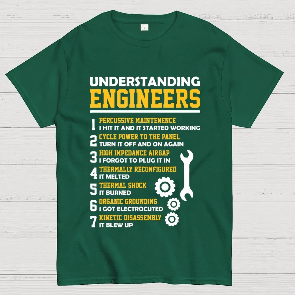 Understanding Engineers Sarcastic Geek T-Shirt