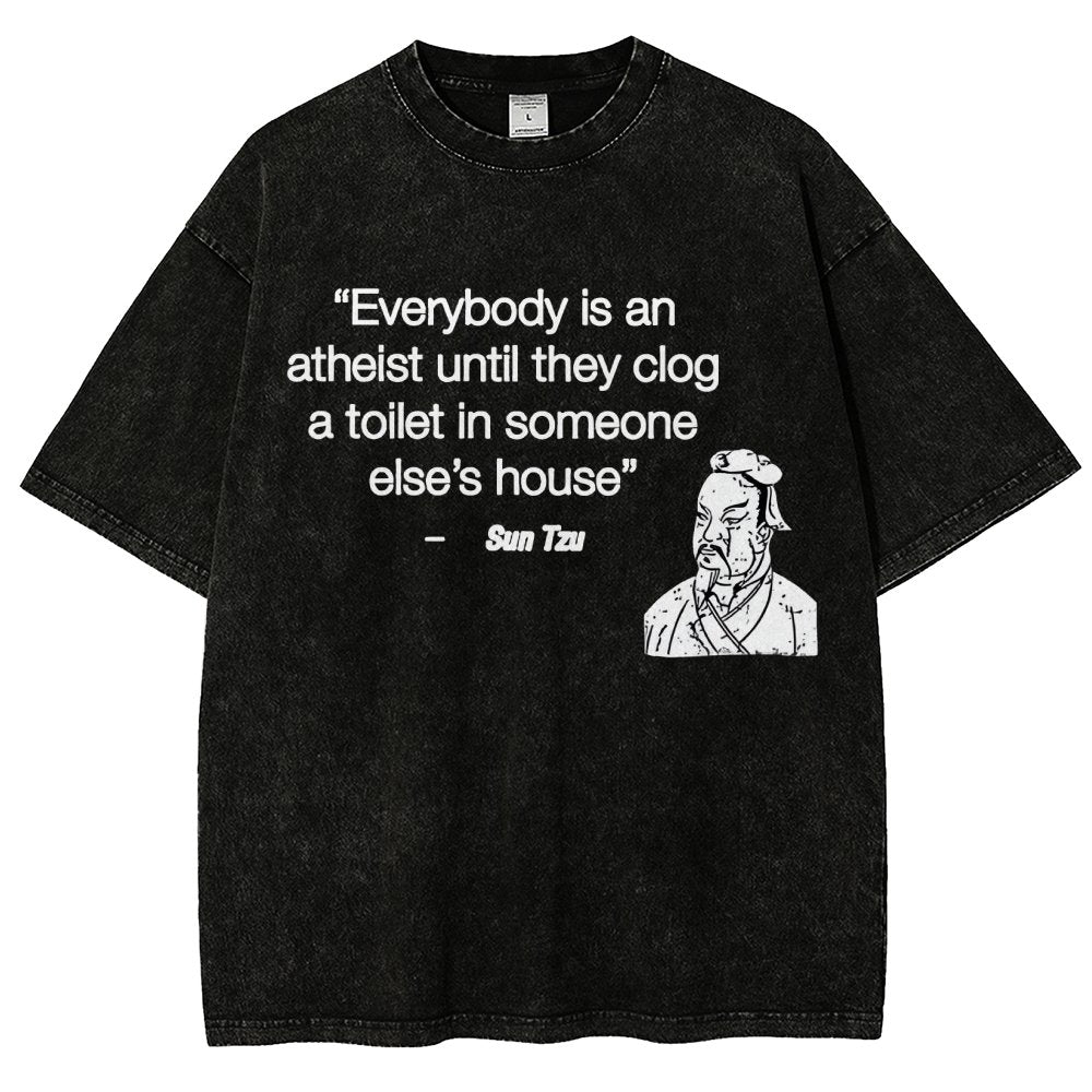 Funny Sun Tzu Saying Vintage Distressed T-shirt