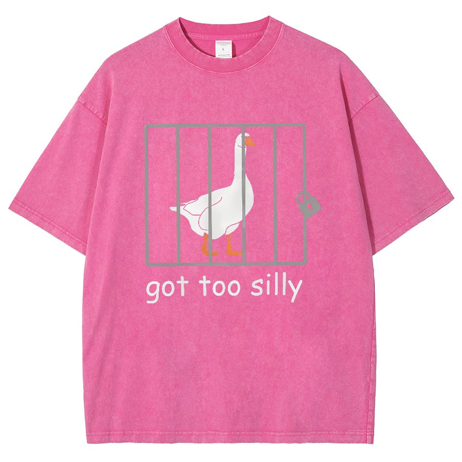Got Too Silly Shirt, Silly Goose Vintage Distressed T-shirt
