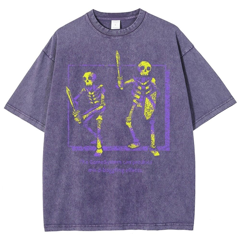 MIND-BOGGLING SKELETONS Vintage Distressed T-shirt