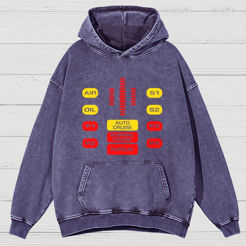 Kit Dashboard Supercar Vintage Distressed Hoodie