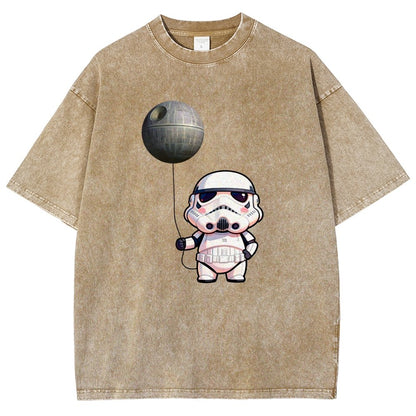 Soldiers playing with balloons Vintage Distressed T-shirt