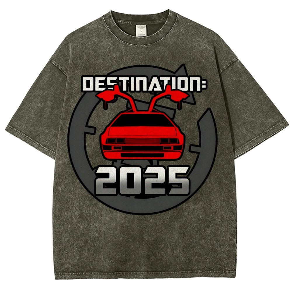 Cool 80's Sci-fi Inspired New Year Slogan Vintage Distressed T-shirt