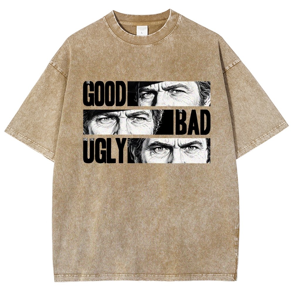 The Good The Bad The Ugly   Vintage Distressed T-shirt