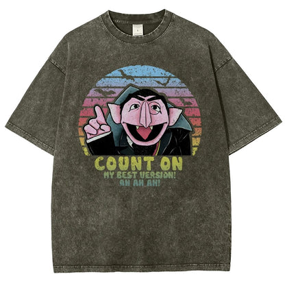 Count on My Best Version Vintage Distressed T-shirt
