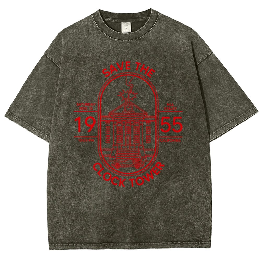 Save the Time Marker Vintage Distressed T-shirt