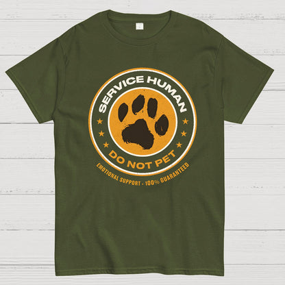 Service Human Do Not Pet Geek T-Shirt