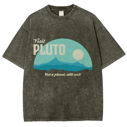 Visit Pluto Vintage Distressed T-shirt