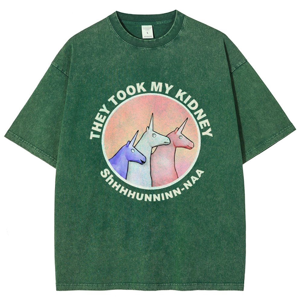 They Took My Kidney Vintage Distressed T-shirt