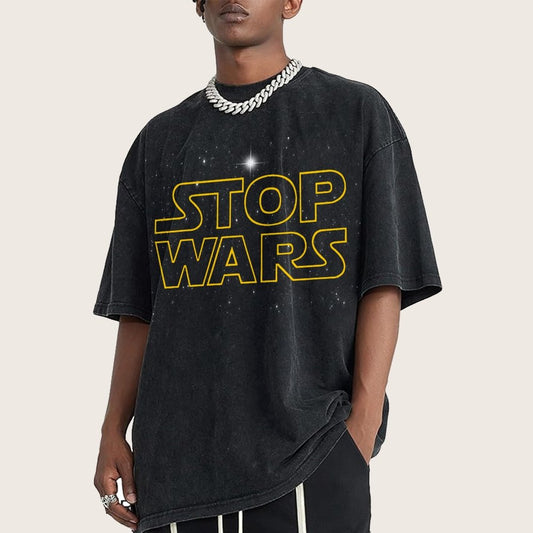 Stop Wars! Vintage Distressed T-shirt