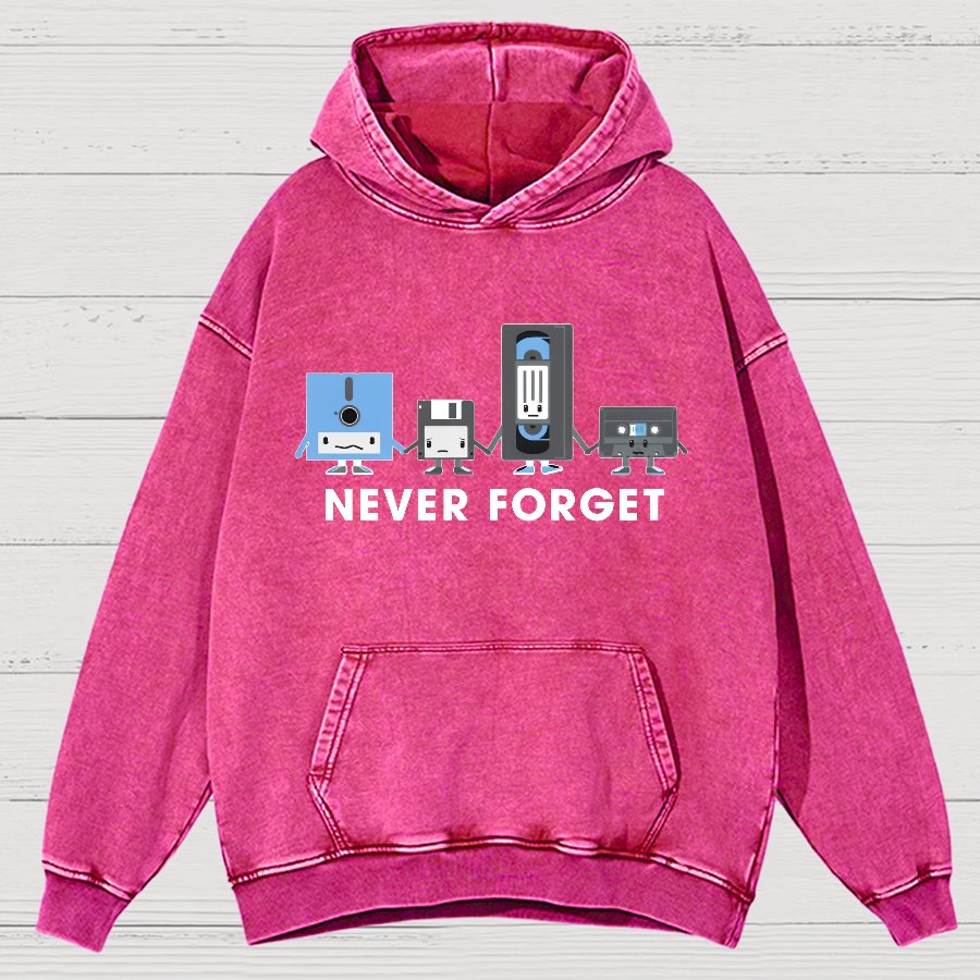 Never Forget Vintage Distressed Hoodie