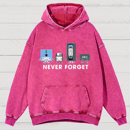 Never Forget Vintage Distressed Hoodie