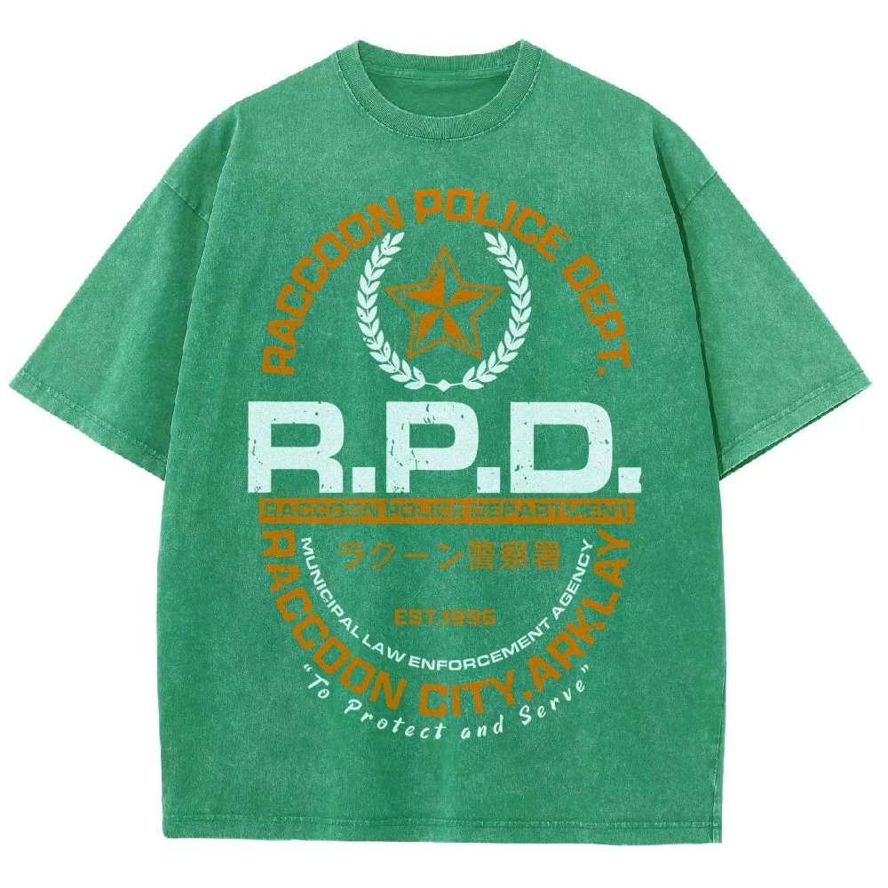 City PD Vintage Distressed T-shirt
