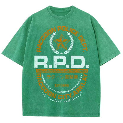 City PD Vintage Distressed T-shirt