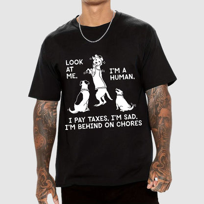 Dog Mocks Humans Geek T-Shirt