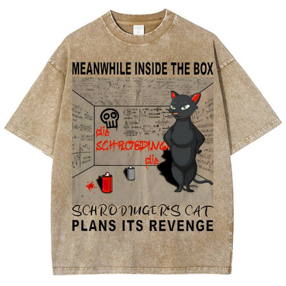 Inside The Box：Schrödingers Cat Plans Its Revenge Vintage Distressed T-shirt
