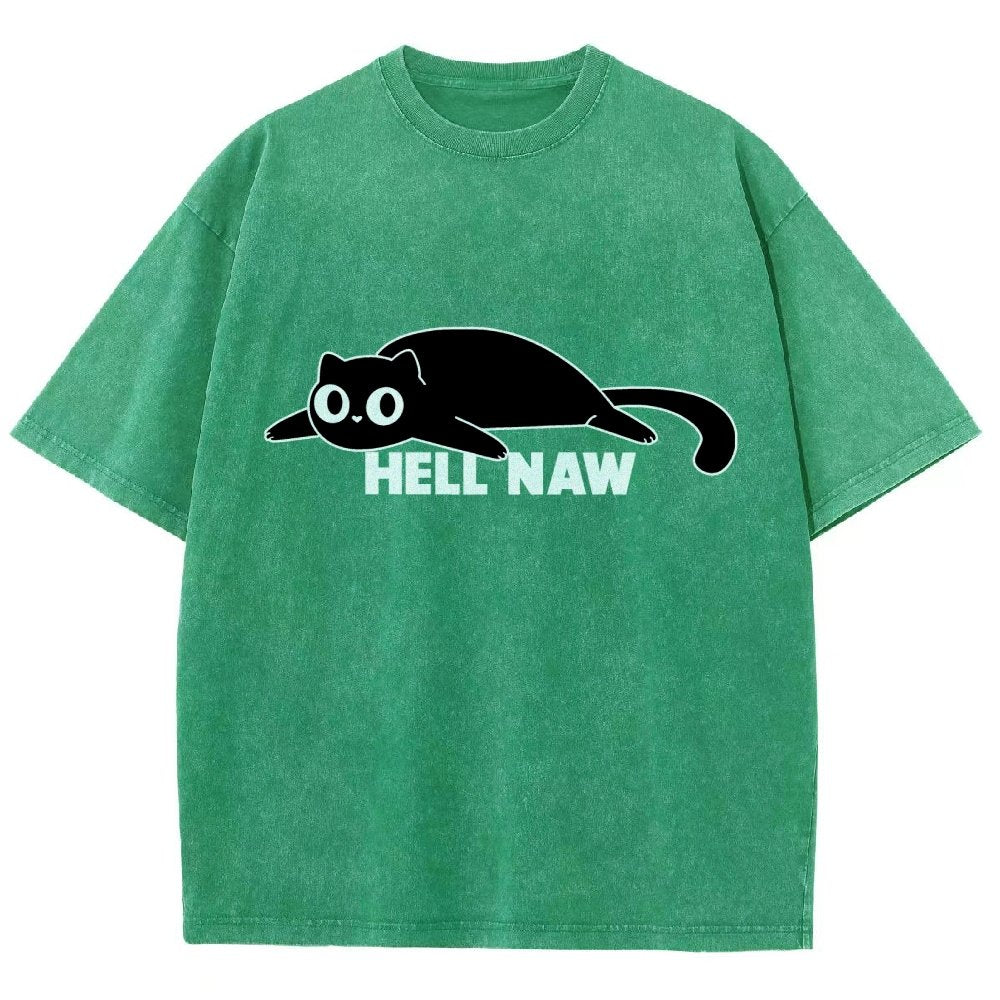 Hell Naw Vintage Distressed T-shirt