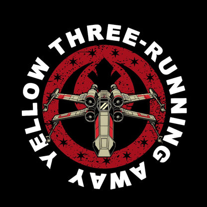 Yellow Three-Sprinting Away Geek T-Shirt