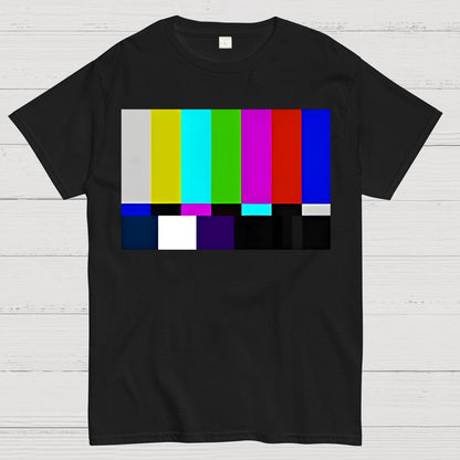 Retro Color Bar Screen Geek T-Shirt