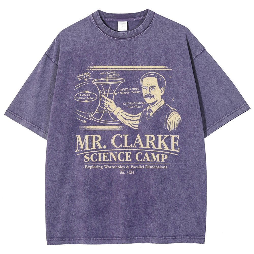 Mr. Clarke – Science Camp Vintage Distressed T-shirt