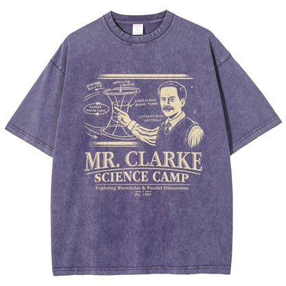 Mr. Clarke – Science Camp Vintage Distressed T-shirt