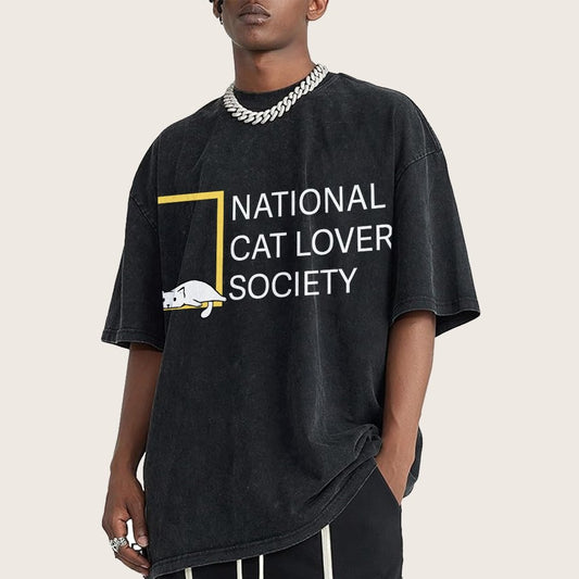 National Cat Lovers Society Vintage Distressed T-shirt