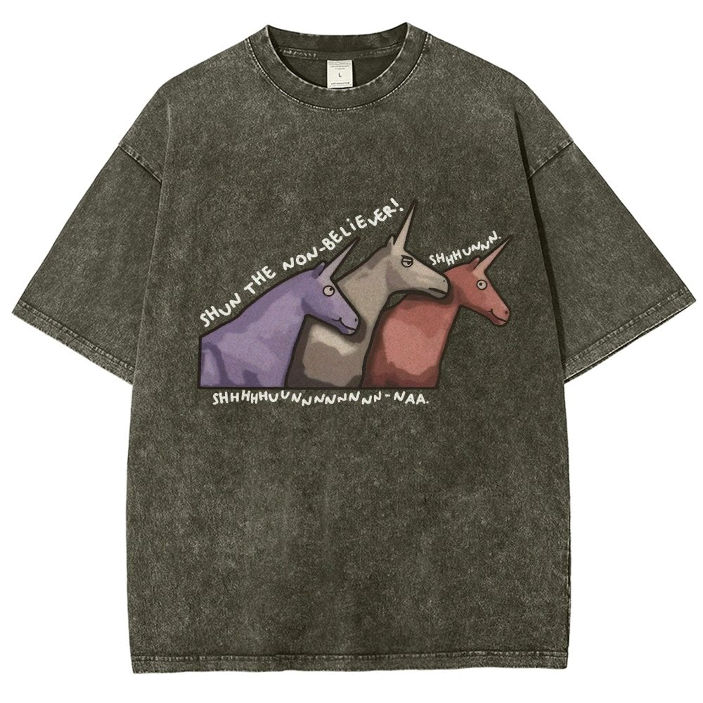 Shun the Non-Believer   Vintage Distressed T-shirt